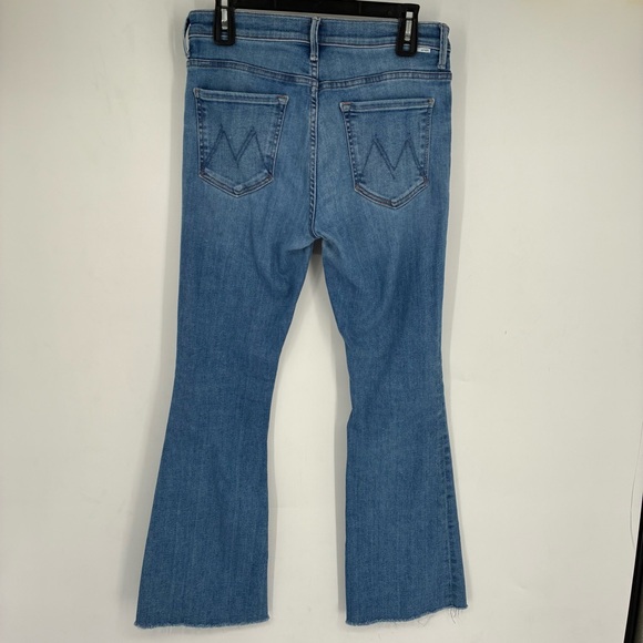 Mother 31 The Weekender Groovy Kind Love Denim Blue Jeans Wide Leg Denim Flare - Picture 9 of 10
